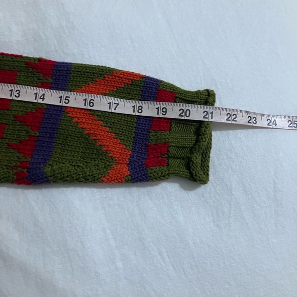 Esprit Vintage Cardigan Sweater 90s Chunky Cotton Wood Buttons - Picture 9 of 9